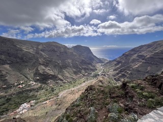 Barranco del Valle Gran Rey, from Mirador de la Curva del Queso. Day 24/44 * 18 November 2022