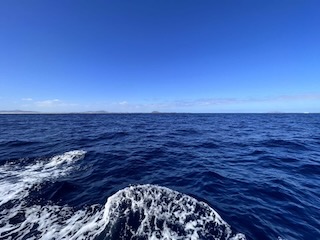 Passing Corralejo and Isla las Lobos, the northern tip of Fuerteventura. Day 36/44 * 30 November 2022