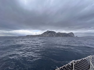 Passing Gibraltar. Day 44 of 44 * 8 December 2022