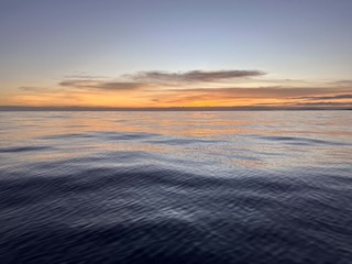 Sunset with Porto Santo and Madeira in the distance. Day 8/44 * 2 November 2022