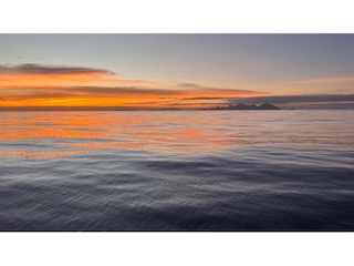 Sunset with Porto Santo and Madeira in the distance. Day 8/44 * 2 November 2022