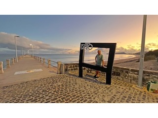 Tourist frame between Praia do Penedo and Praia do Fontinha. Day 9/44 * 3 November 2022