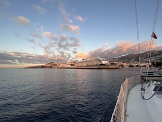 Leaving Funchal Harbour. Day 15/44 * 9 November 2022