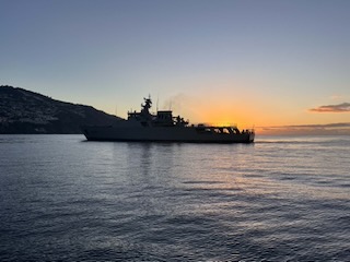 Military ship, Funchal Bay. Day 15/44 * 9 November 2022