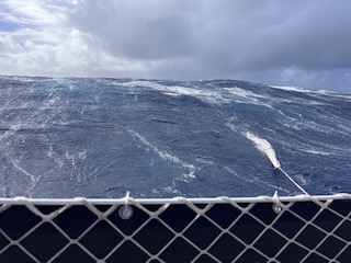 A mainsail doubles as a sea anchor. Day 41/44 * 5 December 2022