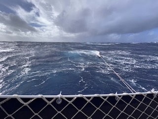 A mainsail doubles as a sea anchor. Day 41/44 * 5 December 2022