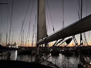 Marina San Miguel at sundown. Day 27/44 * 21 November 2022